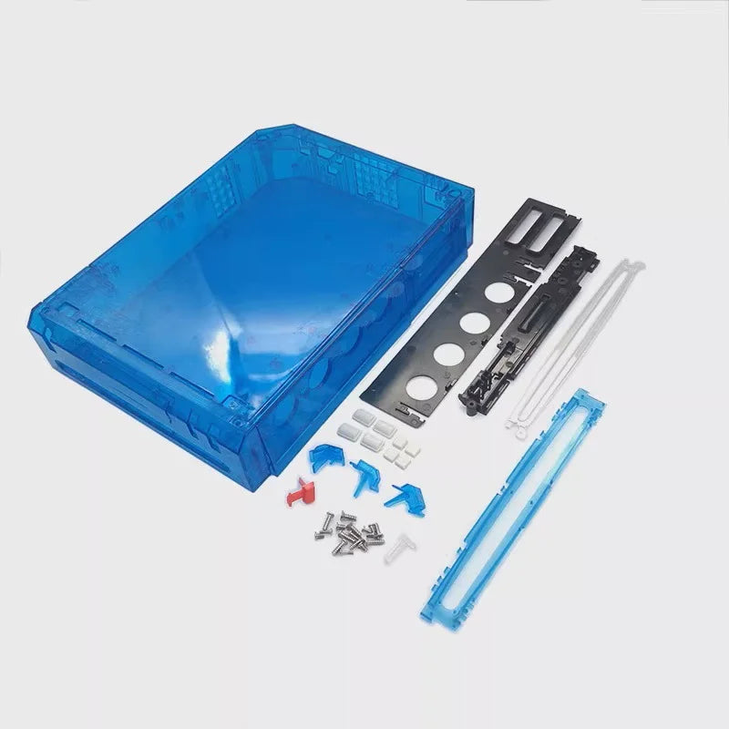 Full Case Cover Housing Shell with Buttons for Wii Transparent Housing Shell Case for Wii Game Console