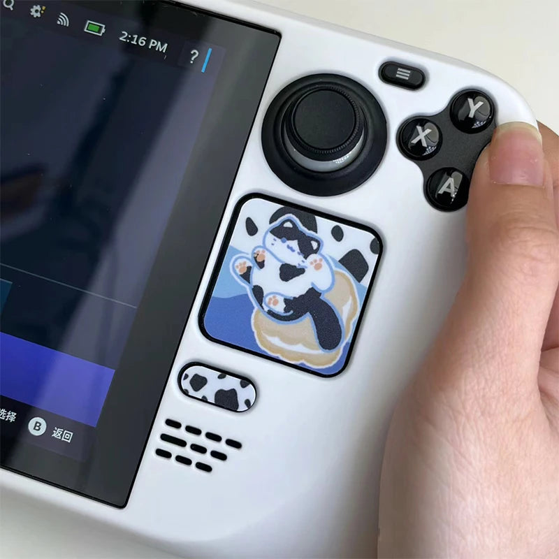 Cartoon Milk Cat Protective Case for Steam Deck Game Console