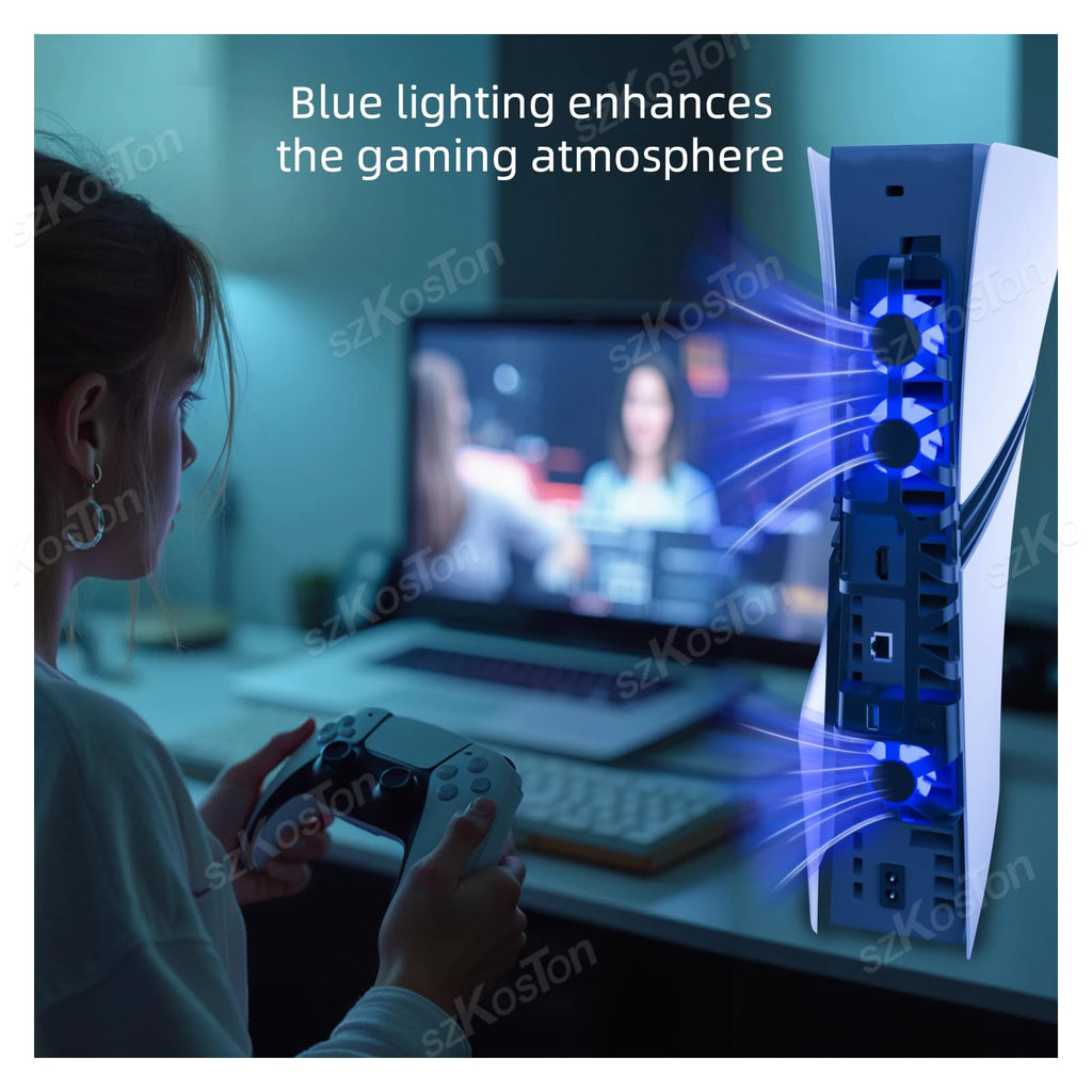 3 High-speed Cooling Fan For PS5 Pro Game Consoles with USB 