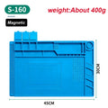 Magnetic Mat Silicone Repair Mat Circuit Board Soldering Pad Heat Resistant 932 F Anti-Static for ESD Iron Phone Repair