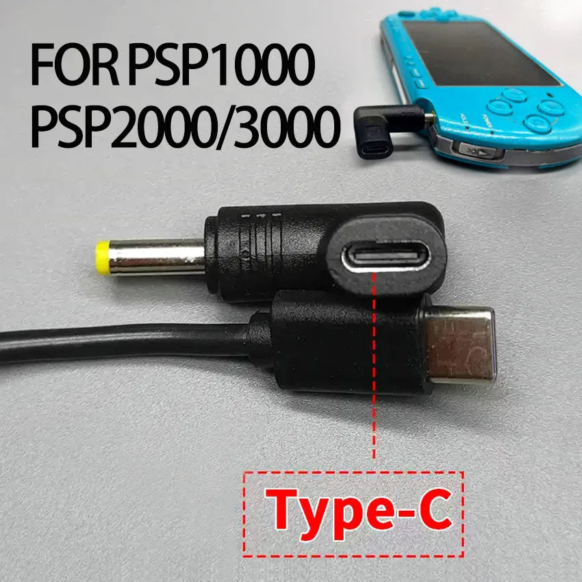 1/2/5PCS 5V Type-C to DC Power Charge Convert For PSP 1000 2