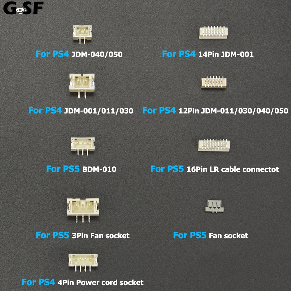 1/2/5PCS For PS4 PS5 3/4/12/14/16Pin Connect Female Socket F
