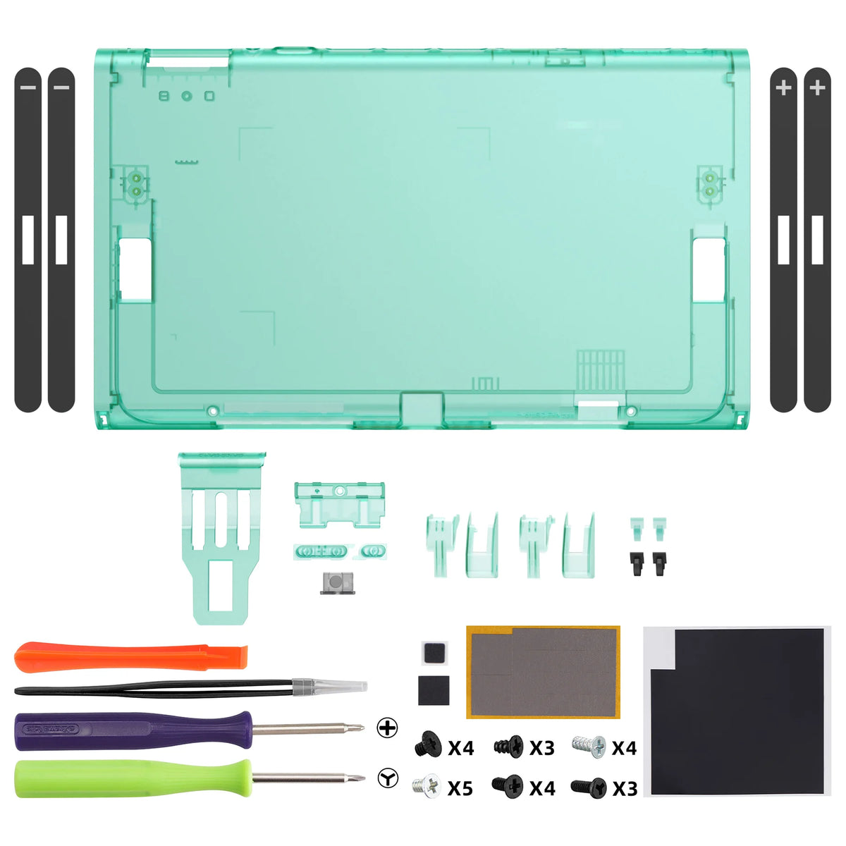 eXtremeRate Replacement DIY Back Plate for Nintendo Switch 2 Handheld Console Housing Cover Shell Case (Without Kickstand)