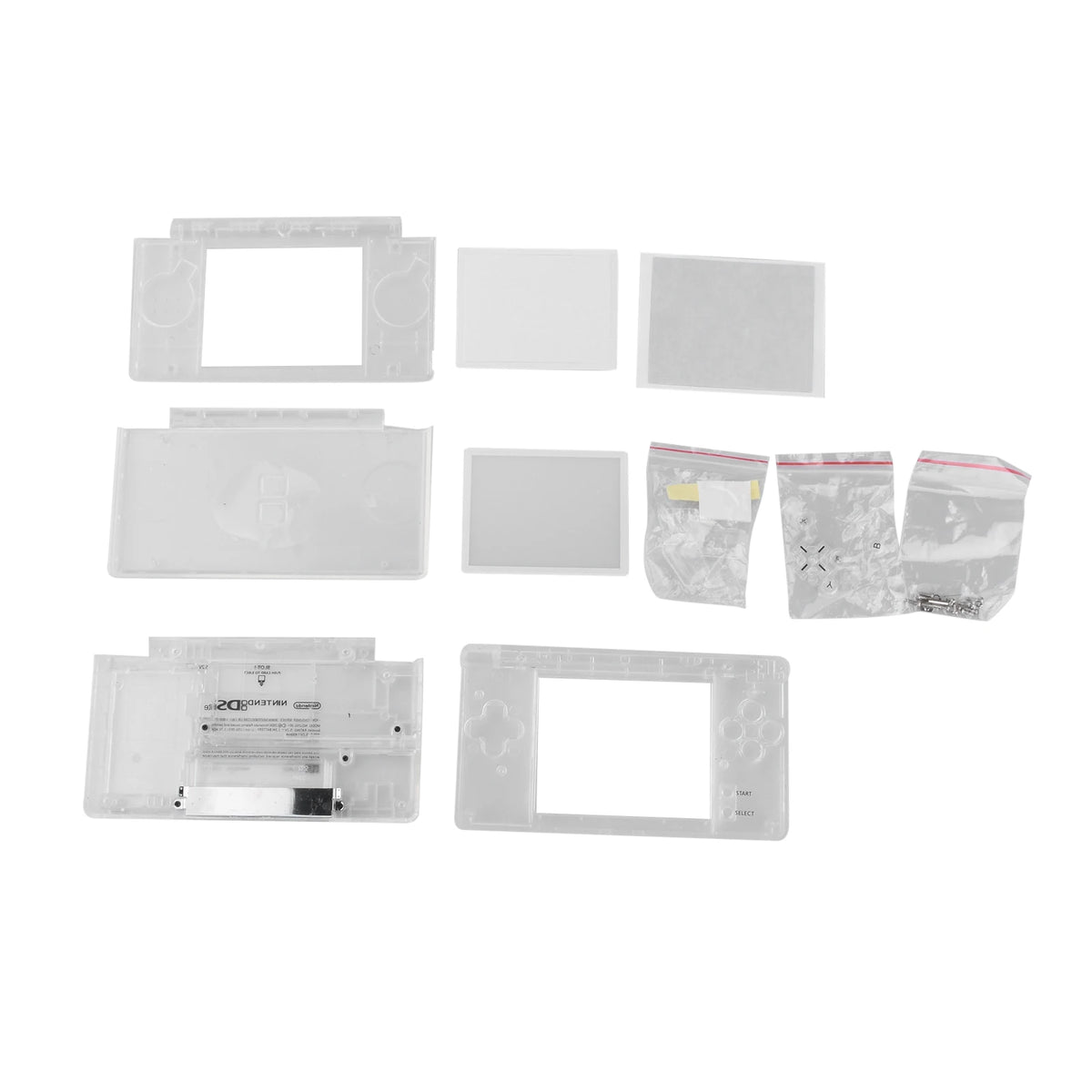 Transparent Full Repair Housing Shell Case Replacement Kit f