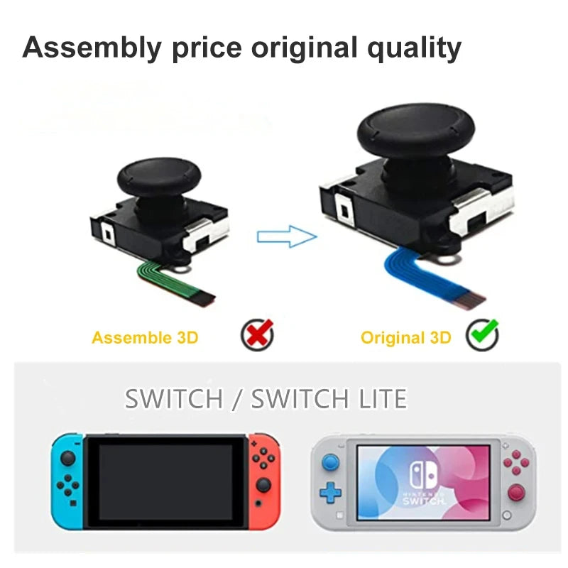 10Pc Set Replacement Joystick for Nintendo Switch Original 3