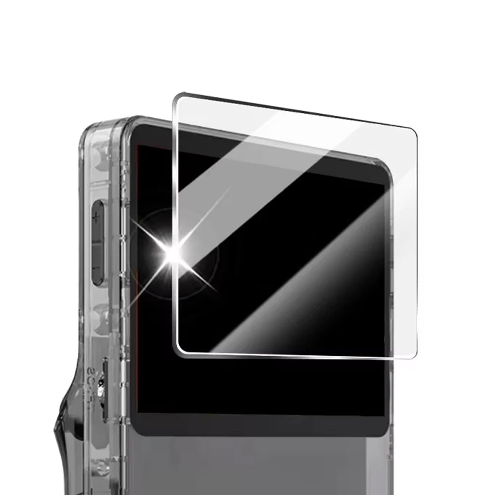3 IN 1 Carrying Storage Case with Tempered Glass Screen Protectors for R36S Game Console Protectors Kit Anti-Scratch Bag & Films