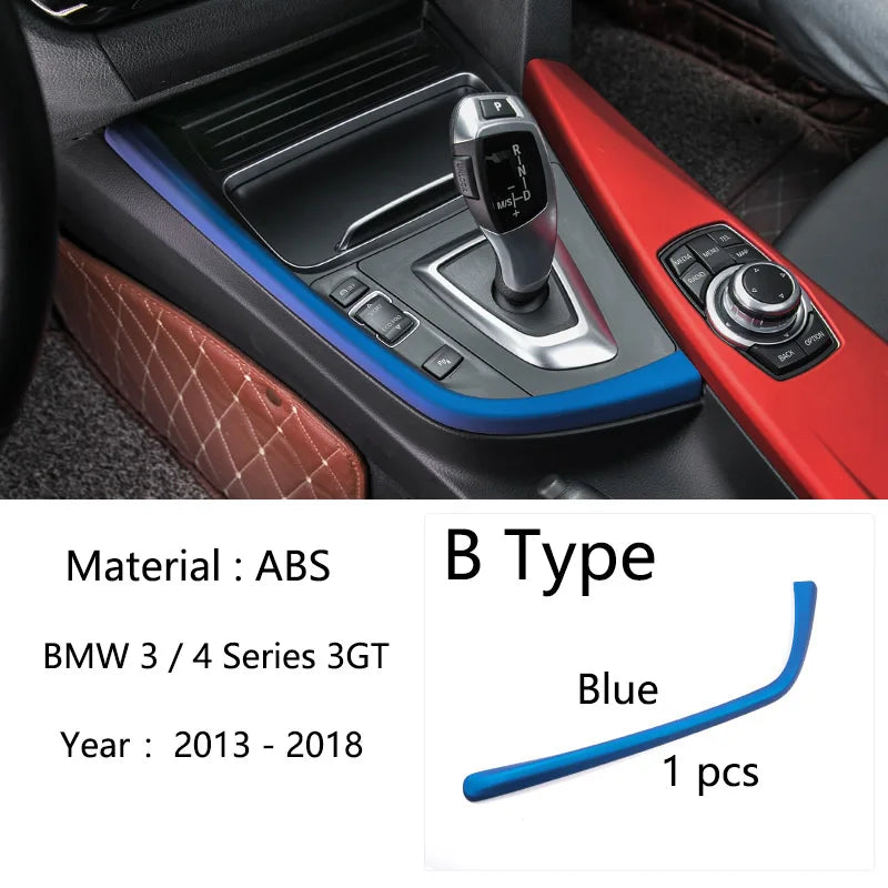 Chrome Car Styling CD Panel Switch Button Cover Sticker Trim For BMW 3 4 Series F30 F32 F34 F35 F36 320i 318i Inner Accessories