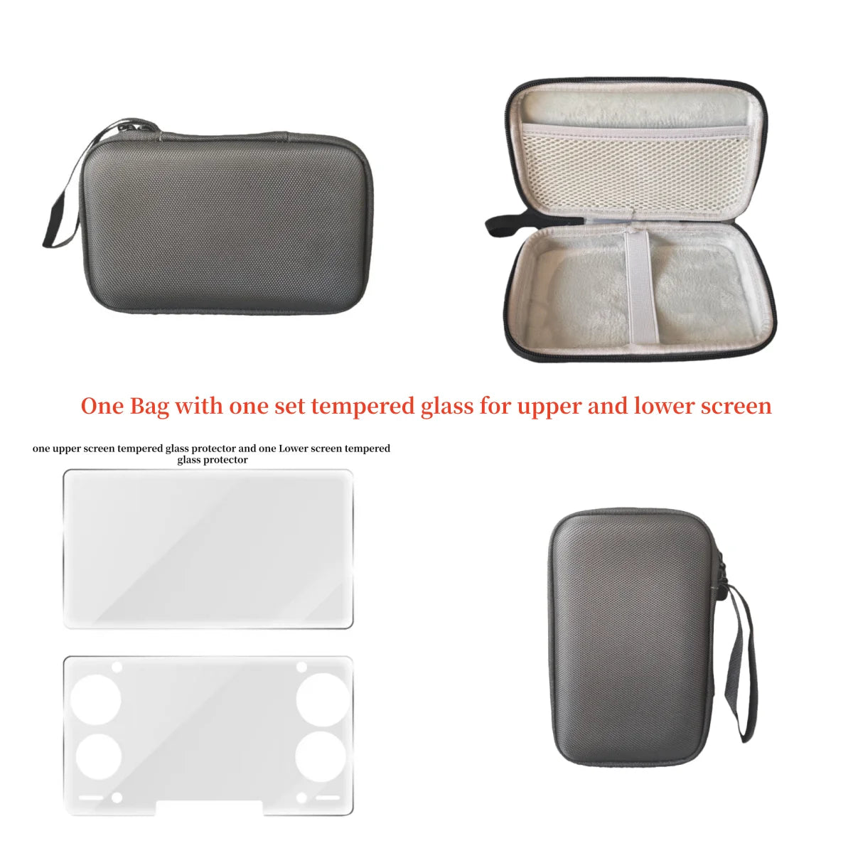 Portable For AYN THOR Handheld Carry Bag Antifall Travel THOR Flip Game Console Case Protective Box Carrying Bags Shell