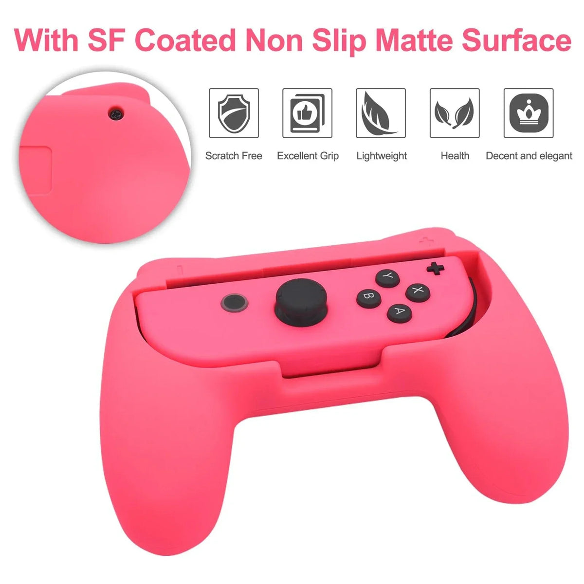 GAMINJA 2Psc Wear Resistant Handle Controller For Nintendo S