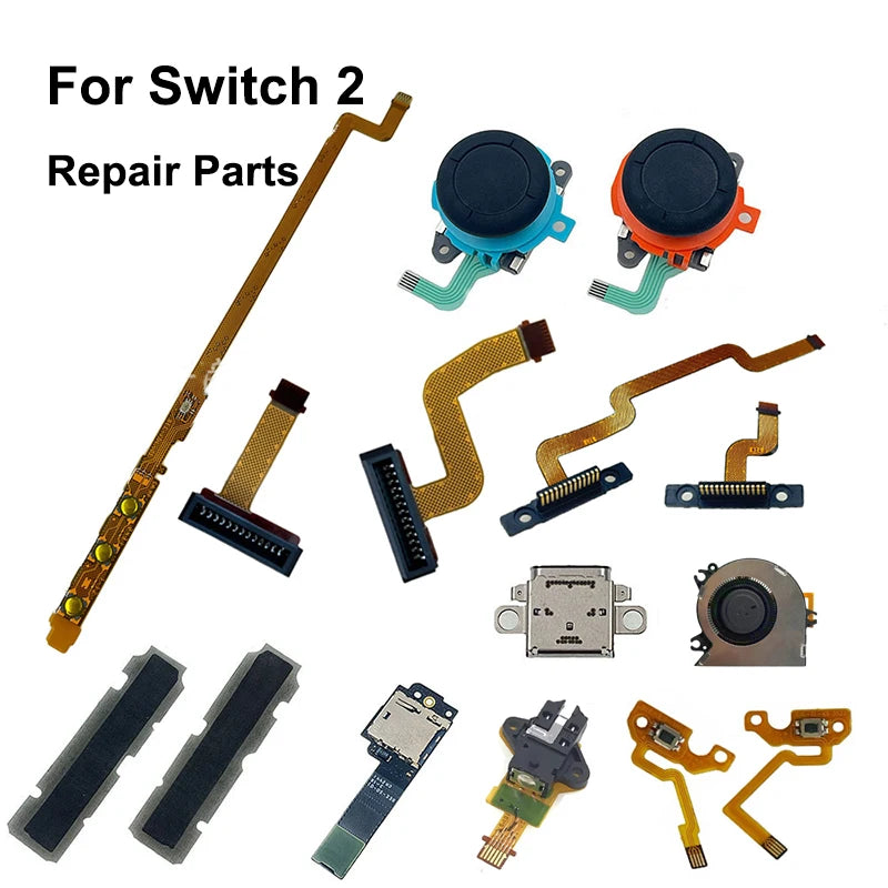 For Switch 2 Repair Parts Thumb Joystick Cooling Fan Handle 