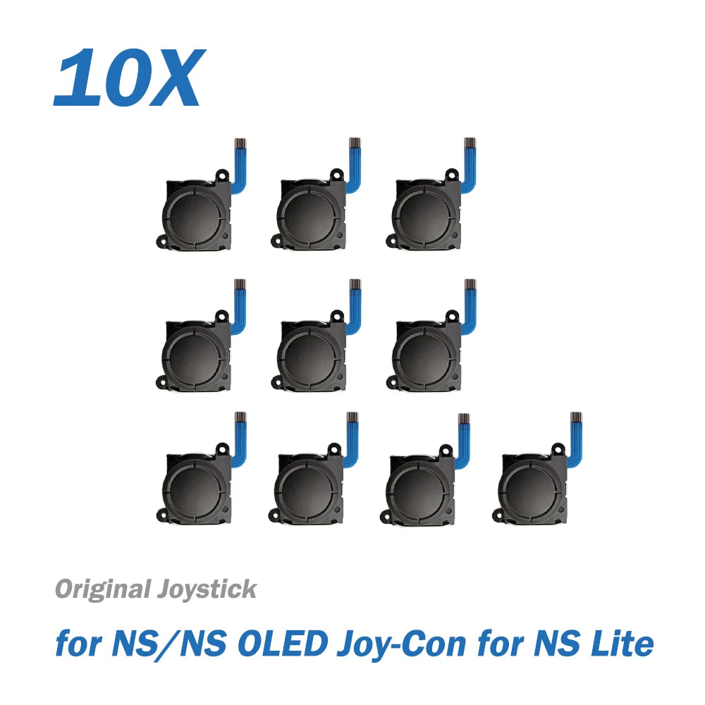 2/8/10pcs Replacement 3D Analog Joystick for Nintend Switch for NS OLED JoyCon ThumbStick Analog Stick for NS Lite White