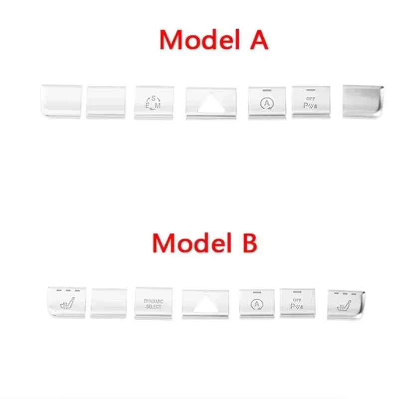 Car Console Air Conditioner Buttons Decals Trim For Mercedes