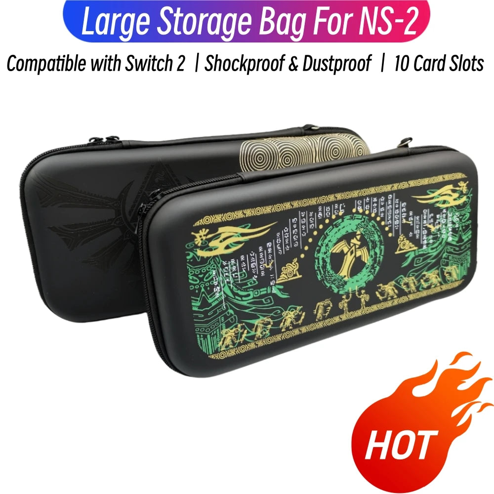 Hard Shell Carrying Case Compatible with Switch 2 Portable T