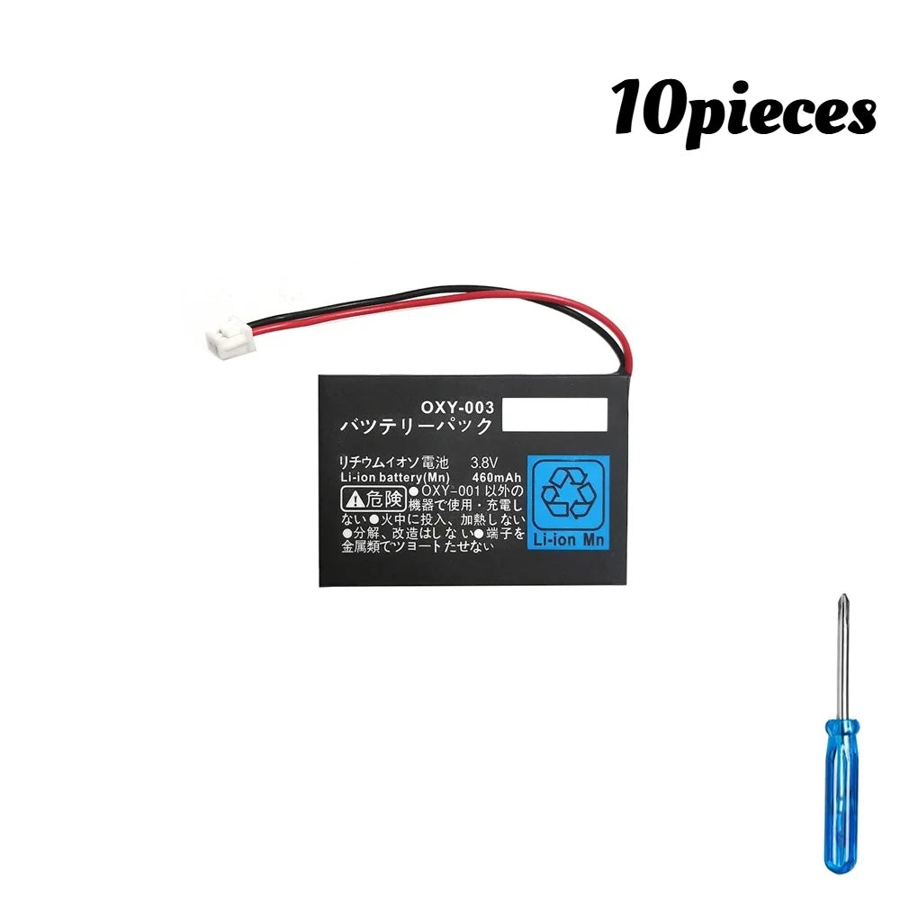 OXY-003 Battery for Nintendo GBM Game Boy Micro 460mAh 3.8V Rechargeable Lithium Battery Game Console Replacement Lipo cell