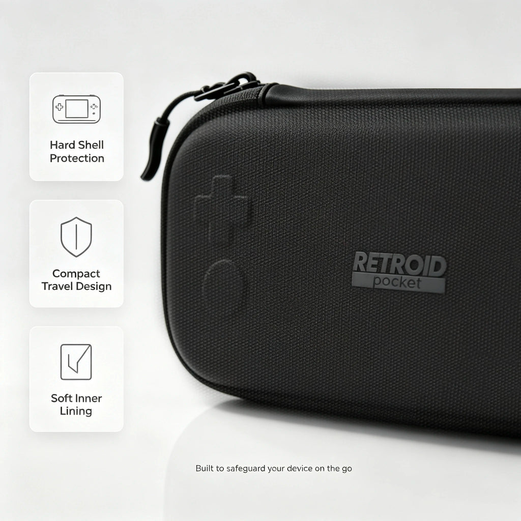 Hard EVA Carrying Case & Tempered Glass Screen Protector for