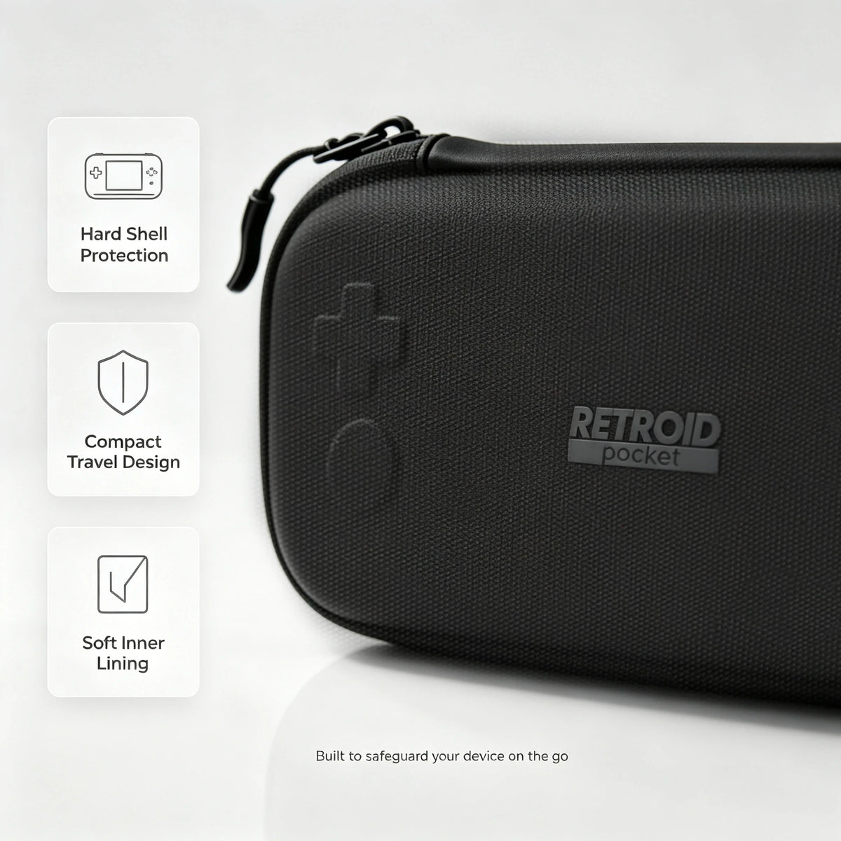 Hard EVA Carrying Case & Tempered Glass Screen Protector for