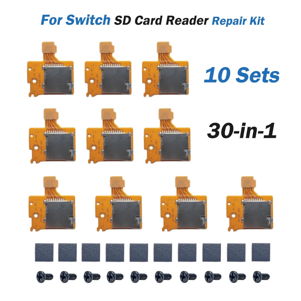 1/5/10pcs SD Card Reader Slot Memory Card Slot Socket for Nintendo Switch Replacement High-Precision TF Card Board