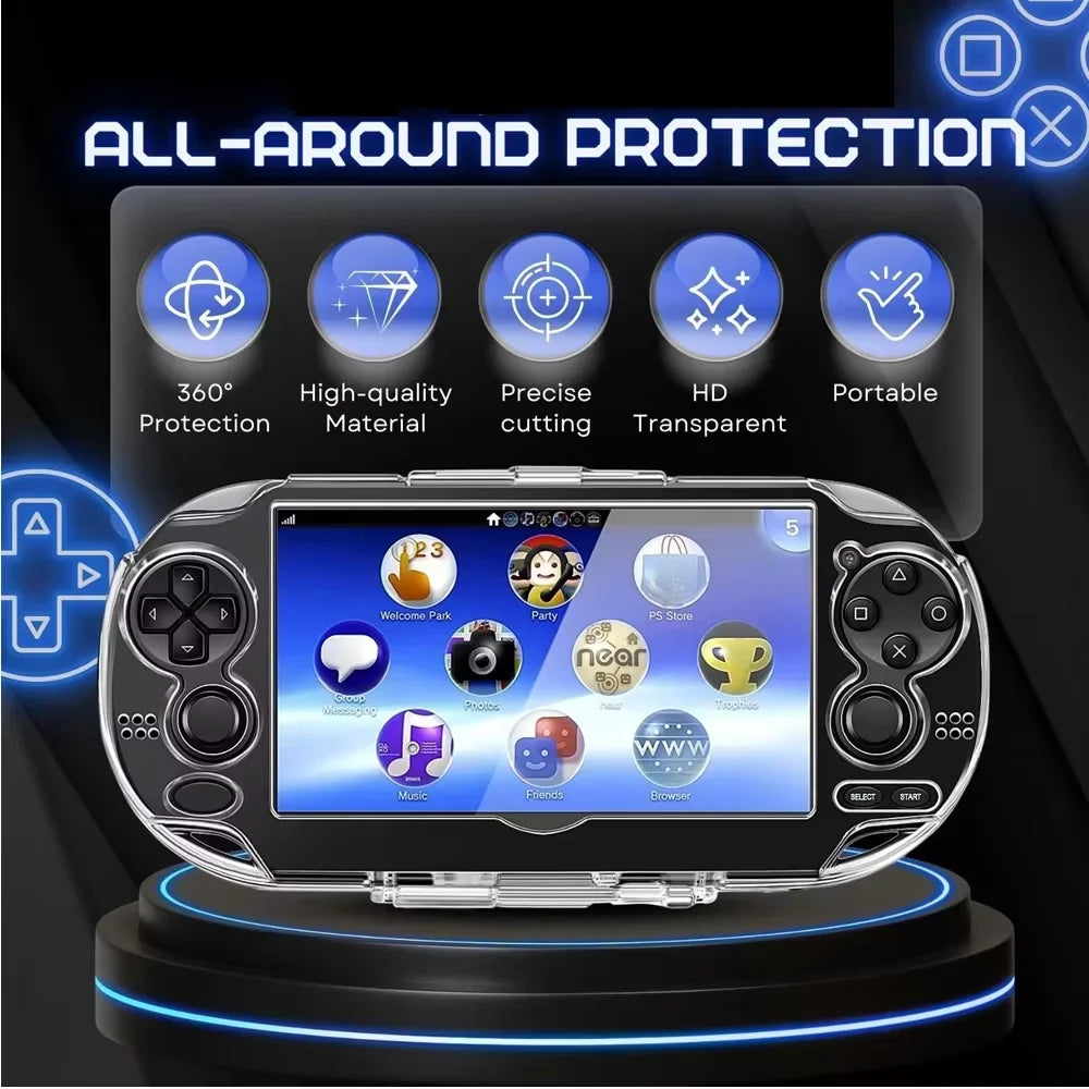 Clear Crystal Protective Case for PS Vita 1000 Console Trans