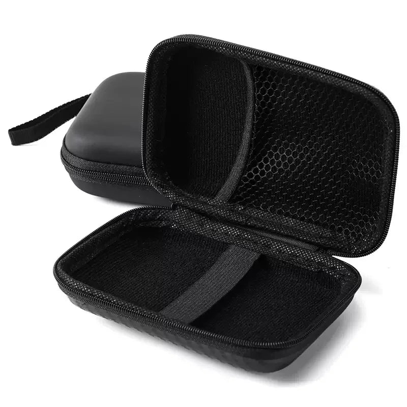 3 IN 1 Carrying Storage Case with Tempered Glass Screen Prot