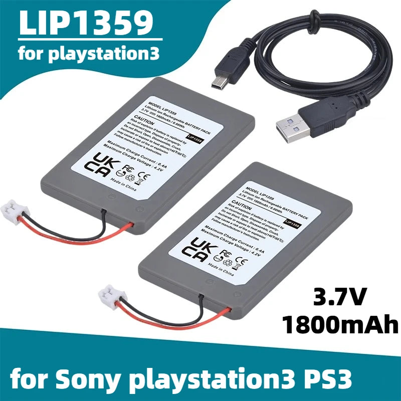 LIP1359 PS3 Replacement Battery 3.7V 1800mAh for Sony Playst