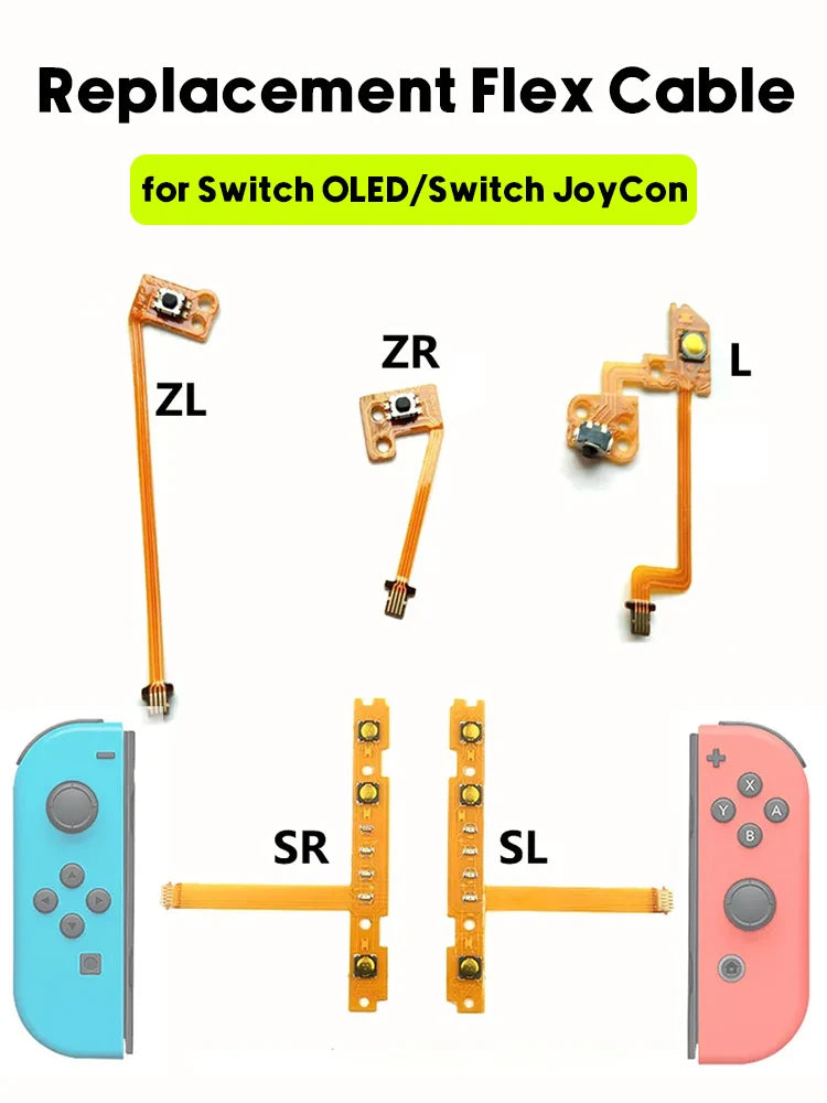 Original Replacement JoyCon Grip Key Button PCB Flex Cable N
