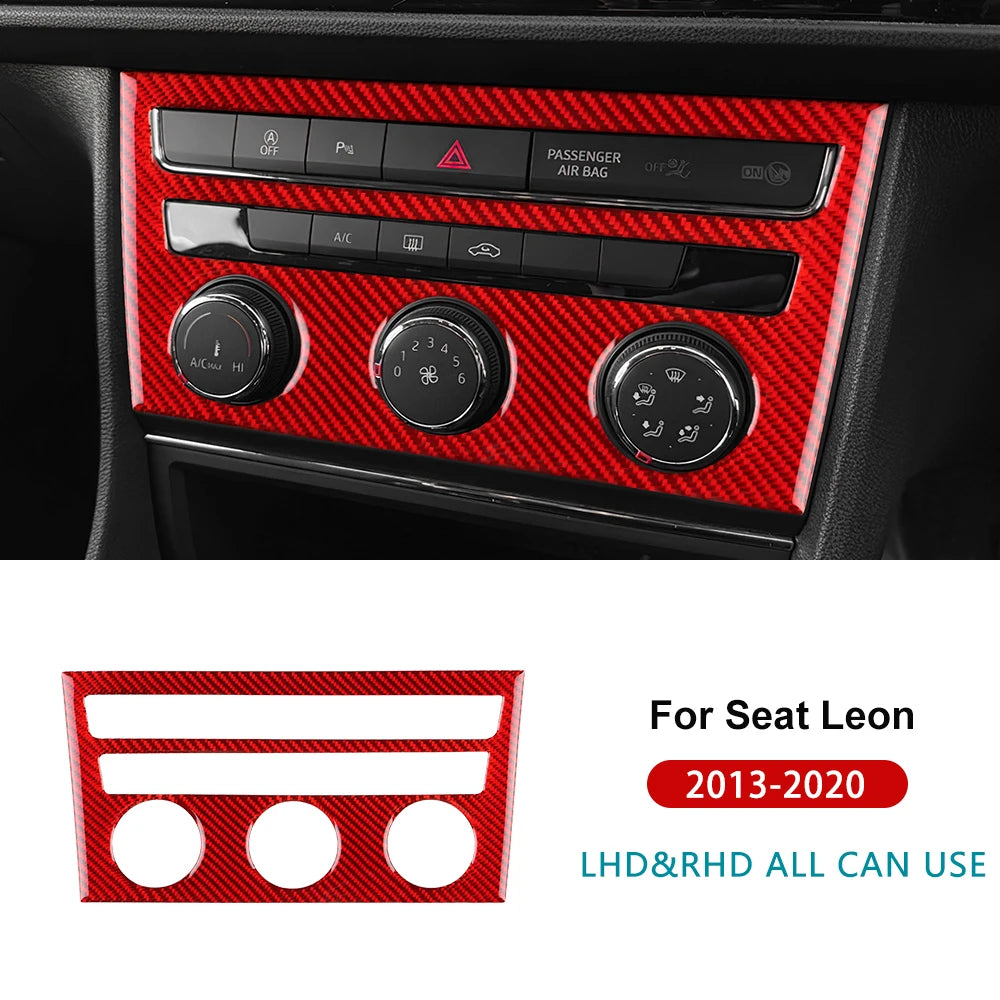 Real Soft Carbon Fiber Sticker For Seat Leon MK3 2013 2014 2