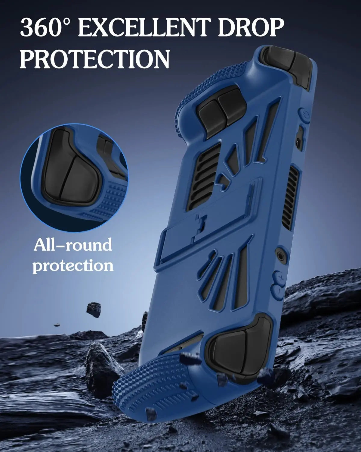 Steam Deck Standing Protective Case Thickening Silicone Acce