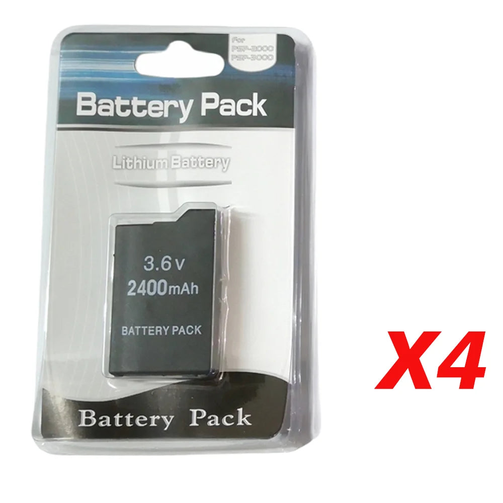 2400/3600mAh Lithium Battery For PSP-2000 PSP-3000 PSP-300 Slim Game Console Long Lasting Safe Handheld Game Replacement Battery
