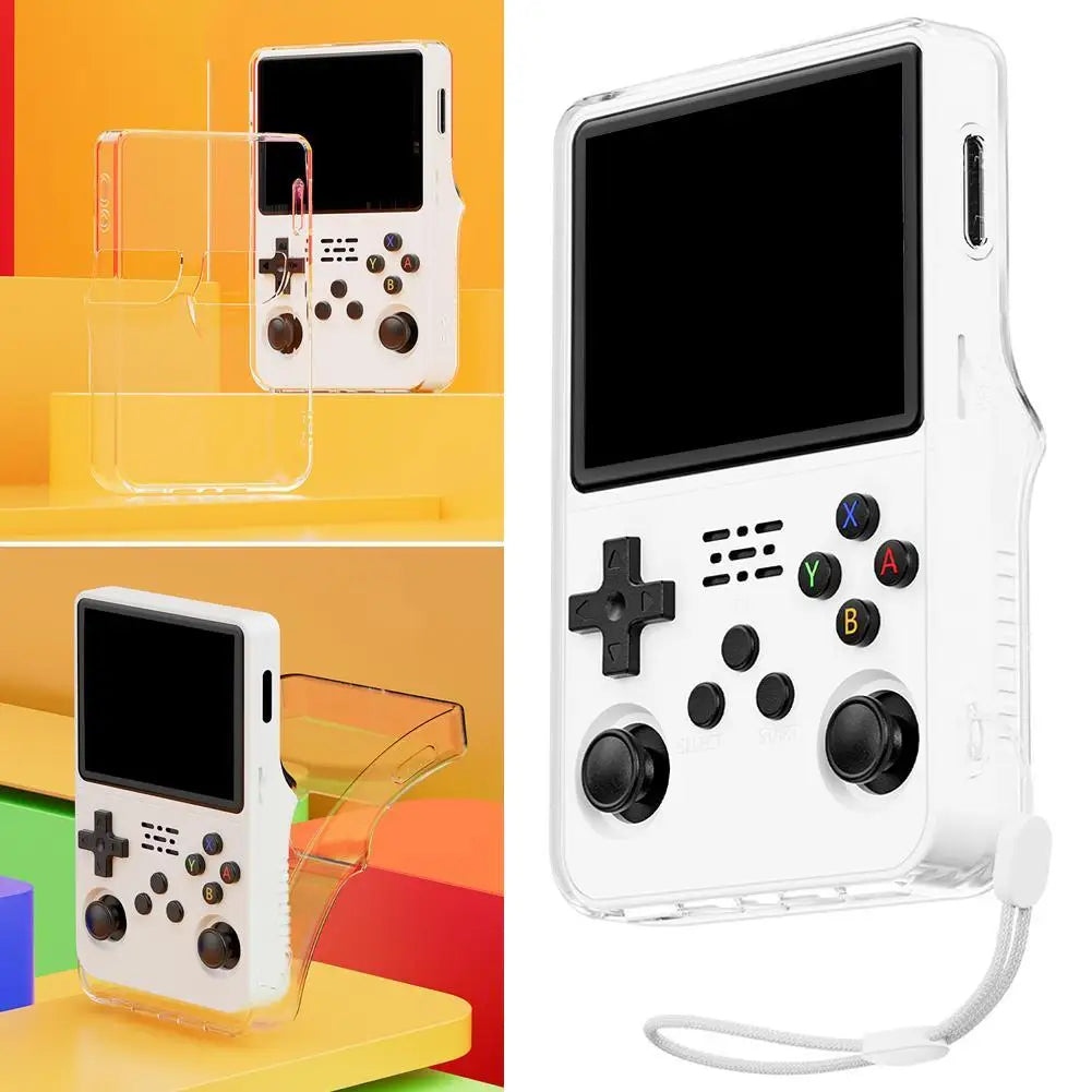 for r36s Protective Case Transparent Handheld Game Console P