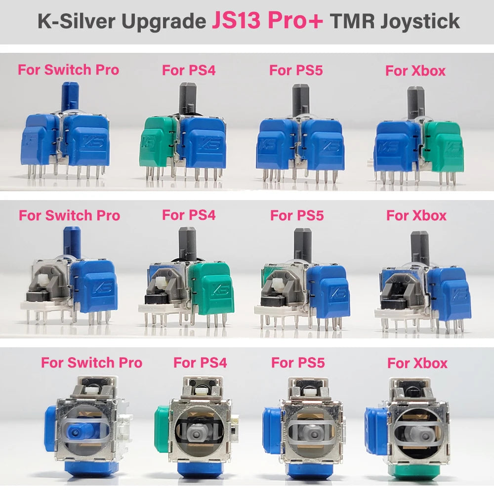 2/10pcs K-Silver JS13 Pro+ TMR Joystick for Switch Pro PS5 P