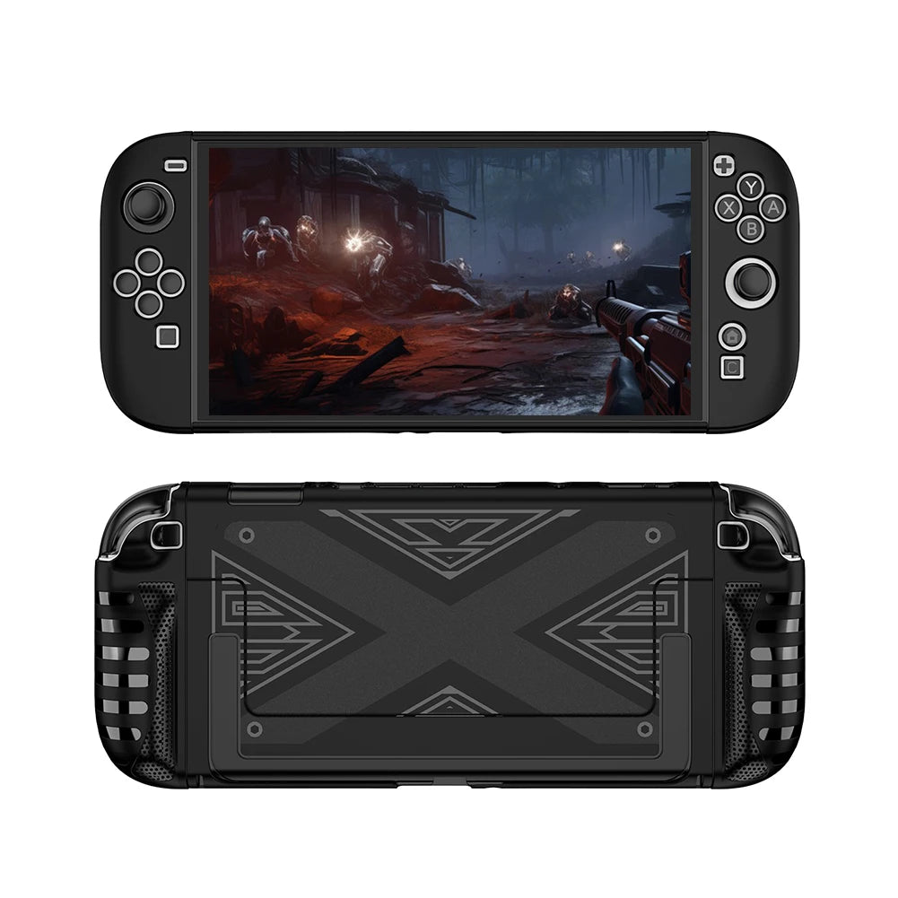 For Switch 2 TPU Case Console Ergonomic Handle Grip Cover Shockproof Skin Case Cover Anti-slip for Switch 2 Handheld Accessories