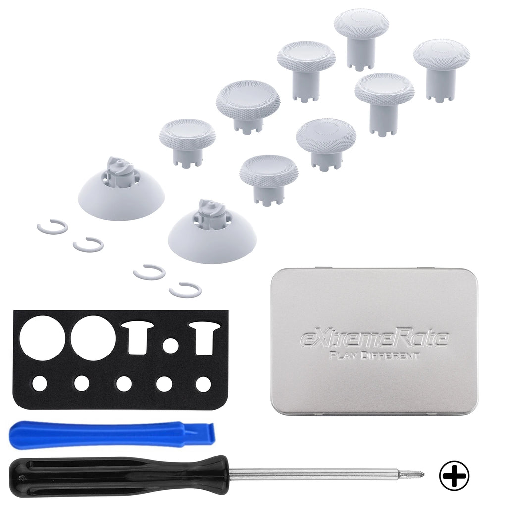 eXtremeRate ThumbsGear V3 Interchangeable Ergonomic Thumbsticks for ps5/EDGE Controller Replacement Analog Thumb Sticks for ps4