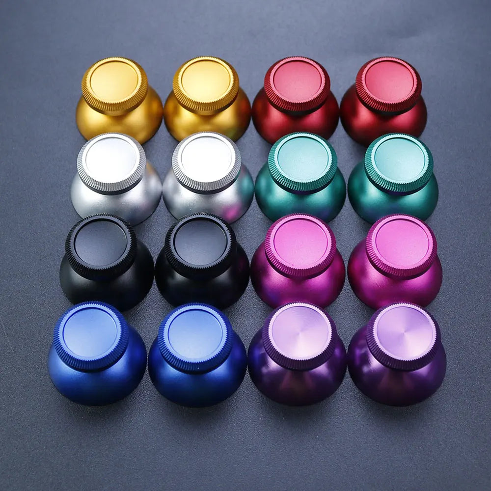 JCD 2pcs Aluminum Metal 3D Analog Joystick Thumb Stick Grip 