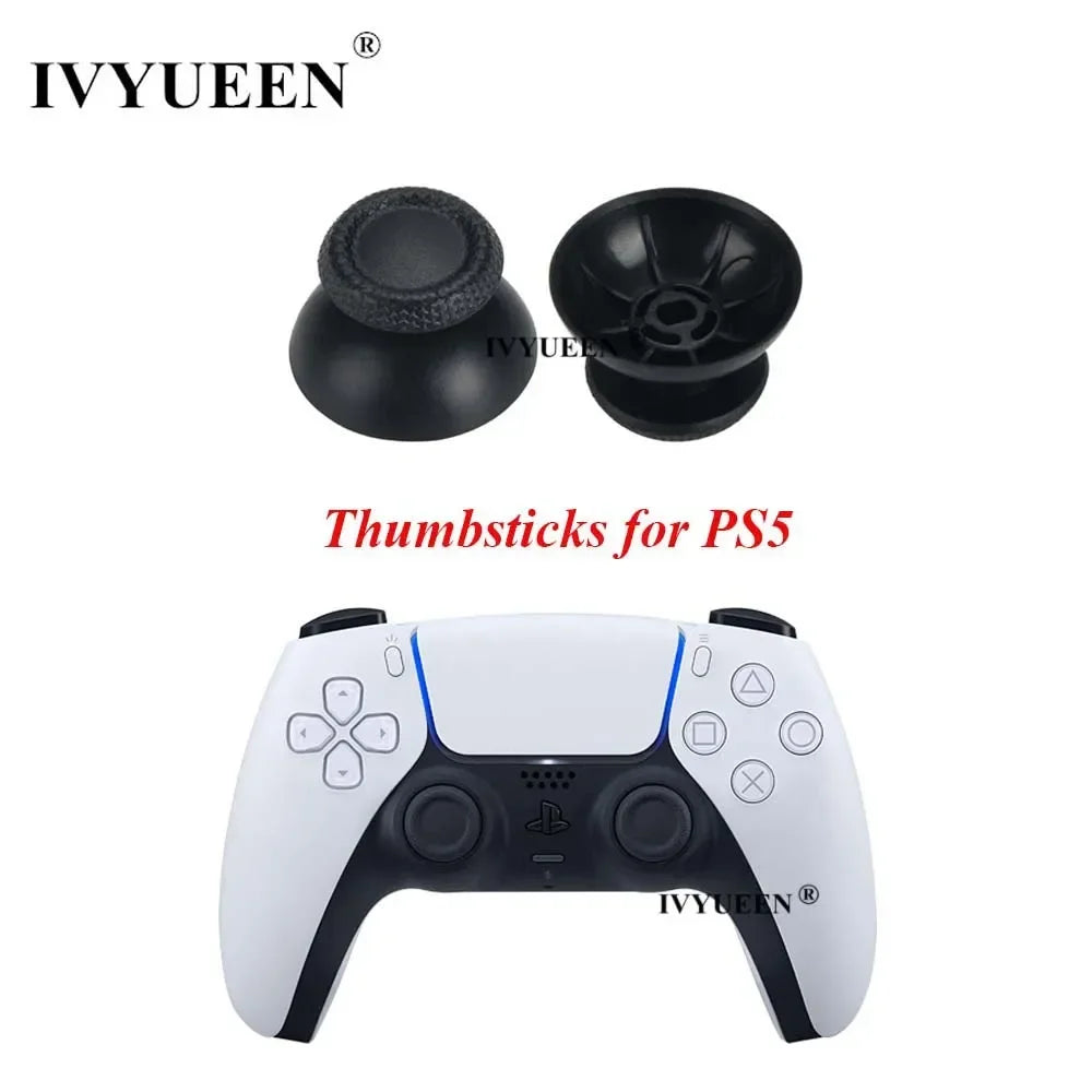 IVYUEEN 4-20 PCS Black Gray Thumbsticks Caps for PlayStation