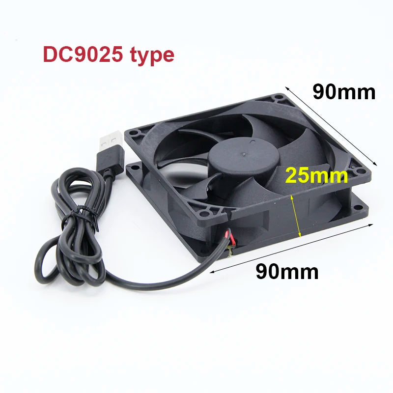2510 8010 6010 6015 6025 6CM 8CM 60x60x25mm 80x80x10mm DC 5V USB Power Cooling Case Fan For Receiver DVR Xbox TV Box Router W28
