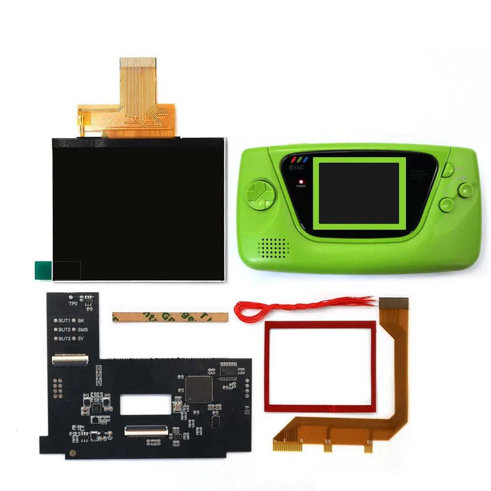 For Sega GG LCD Highlight Screen Kit 3.5 640 480 Retro Pixel HD IPS Backlight LCD Display For Game Gear Console TV HDMI Output