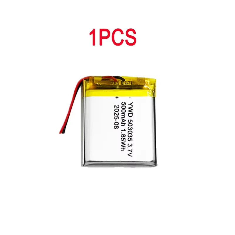 Rechargeable 503035 Li-Polymer Battery 3.7V 500mAh Replaceme