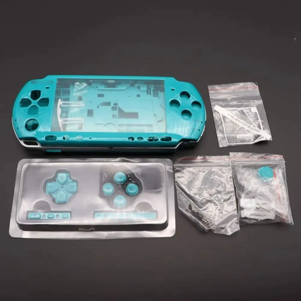 With Buttons Kit Protective Case Kit With Screws Full Set Replacement Cover Full Housing Shell for PSP3000 03 Version