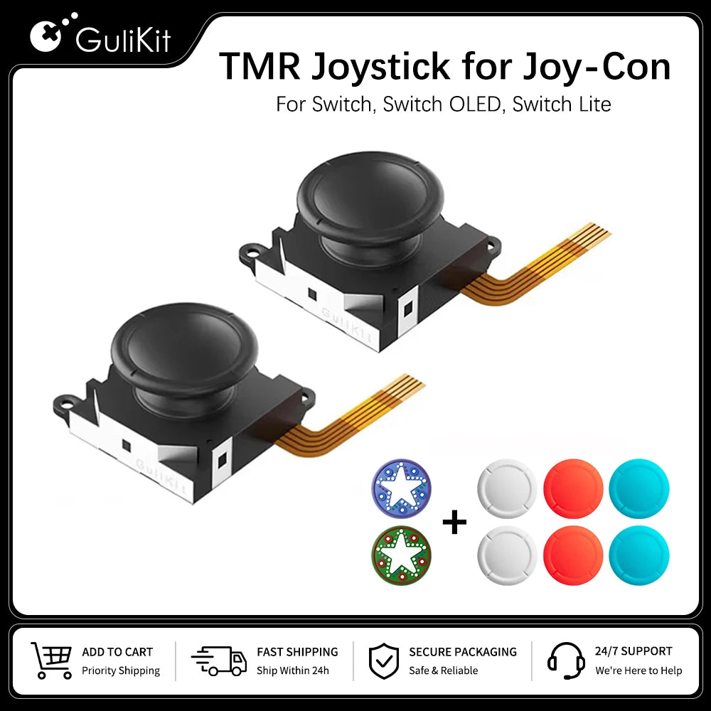 GuliKit NS40T Joystick for Replacement TMR Sensing No Drifti