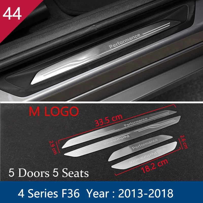 For BMW 3 4 Series 3GT F30 F32 F34 Car Styling interior Gearshift AC CD button Panel Door Armrest Decoration Cover Trim Sticker