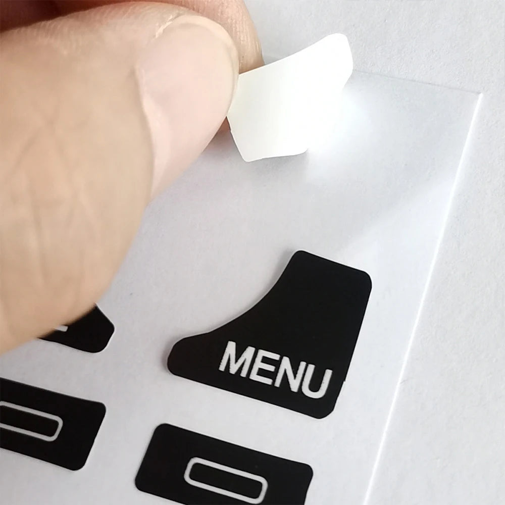 Car Styling Repair Stickers Radio Stereo Worn Peeling Button