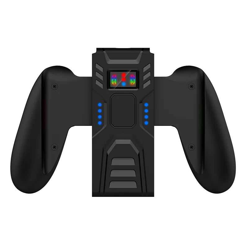 ABS Comfort Charging Grip for Switch Controllers Portable Charger Dock with USB-C Cable&Battery Indicators JOY-02