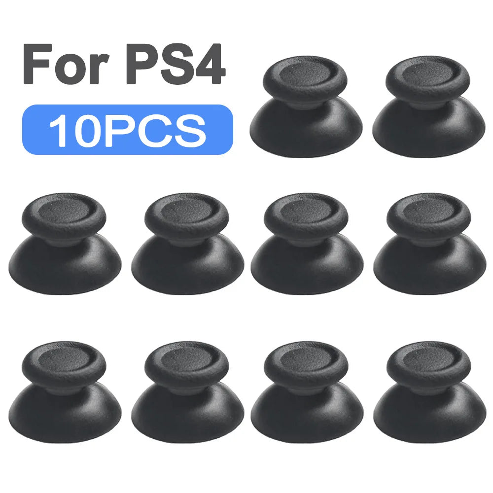 10pcs Replacement Thumbsticks for PS5 PS4 PS3 PS2 Xbox One 360 Controller Analog Thumb Sticks Grip Parts Repair Kit Accessory