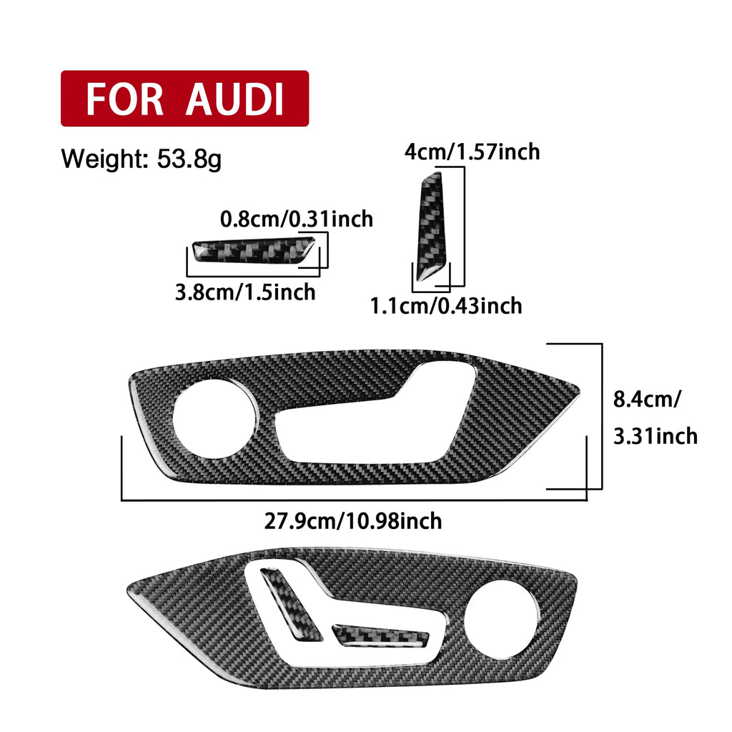 For Audi Q6 Q4 Q4e-tron Q3 A3L 2019-2025 Carbon Fiber Seat A