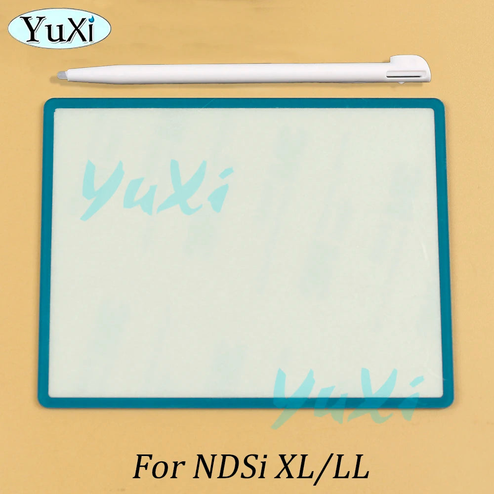 1Set For NDSi XL LL Top Screen LCD Screen Lens Cover For Nintend DSi Game Console Plastic Stylus Pen Upper Protection Panel Kit