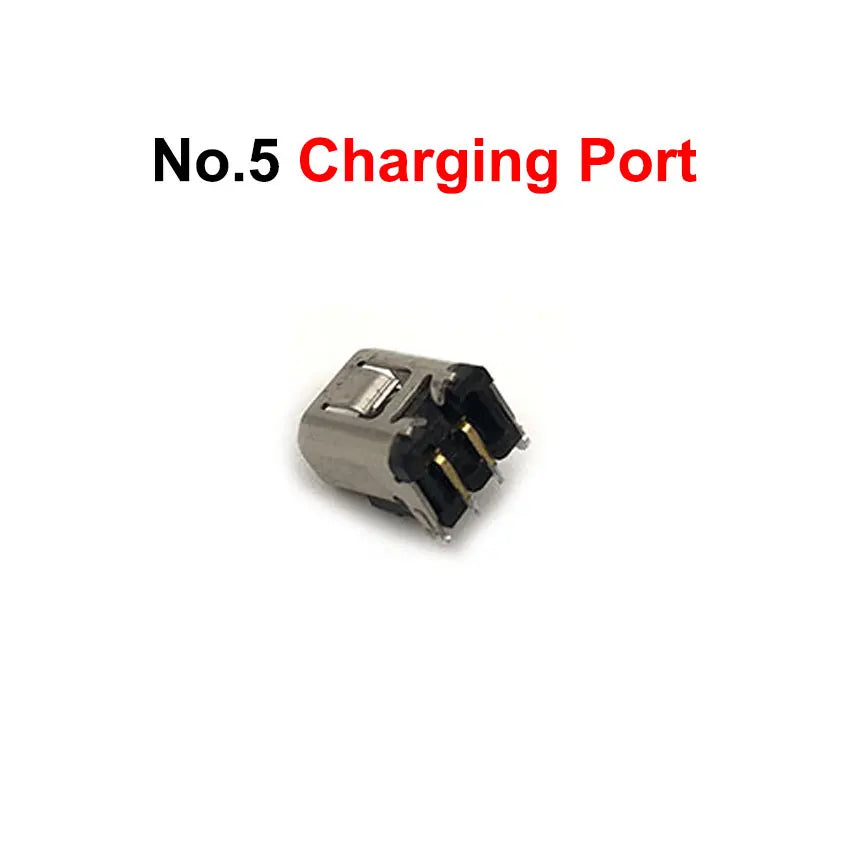 For New 2DS XL LL Volume Button Micro Switch Battery Base Charging Port R4 SD Card Slot Microphone Touch LCD Socket Connector