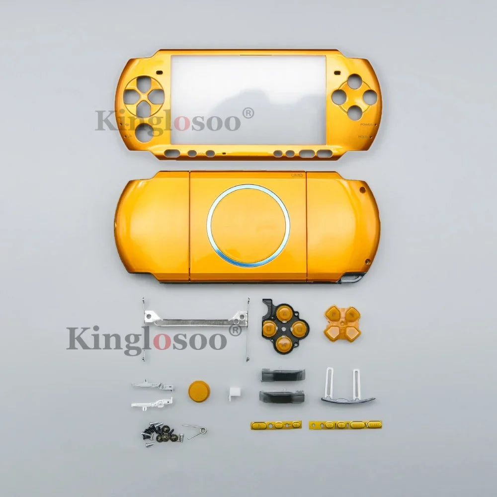 Full Housing Shell Case for PSP 3000 PSP3000 Console Replacement Protective Cover with Buttons Kit & Screws Accessory 7 Color