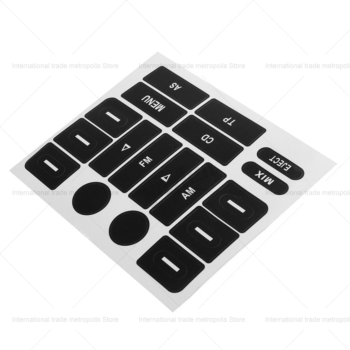 Radio Button Repair Sticker Decals Car FM Radio Button Repai