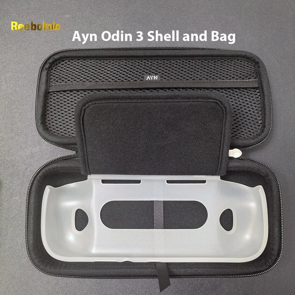 Reebolnic Ayn Odin 3 Bag Portable Carry Case for Odin3 Official Accessories TPU Shell Bag Protector for Handheld Game Console