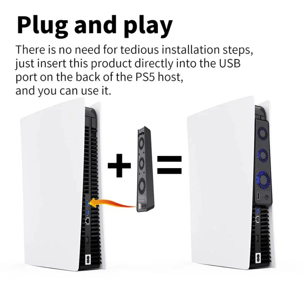 For PS5 Gaming Console Universal Cooling Fan PS5 Console Coo